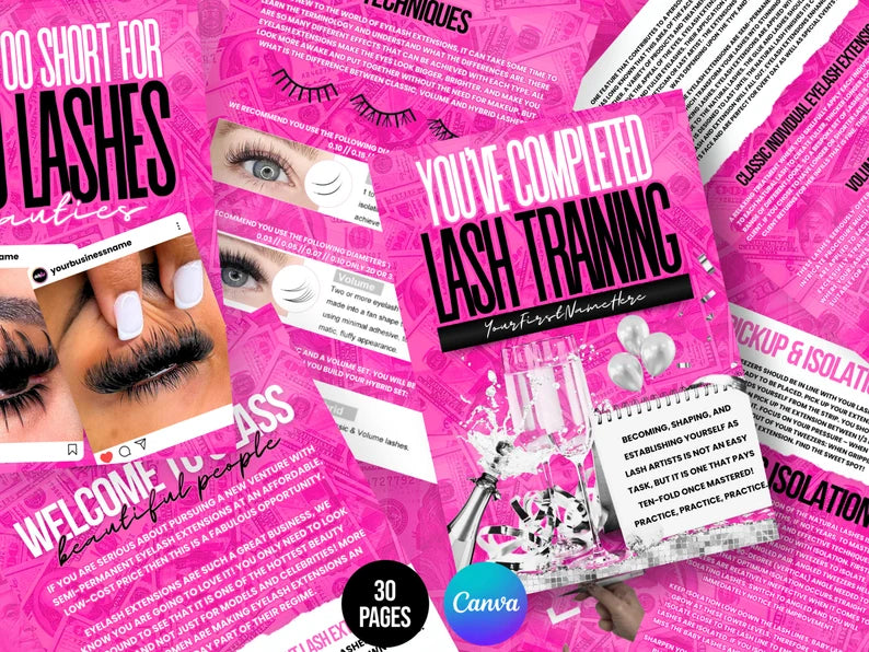 Lash Extension Training Manual - DFY Resellable Ebook